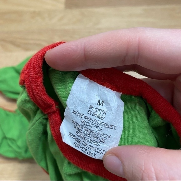 Dog Elf Pajama Medium Green Red Pet Clothing - Picture 4 of 4